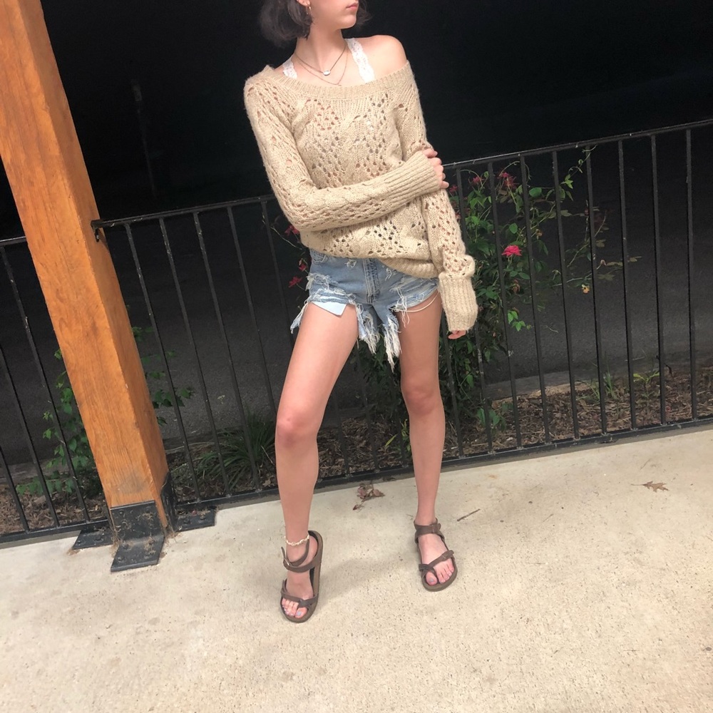 Oversized Tan Sweater